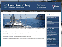 Tablet Screenshot of hamiltonsailing.com